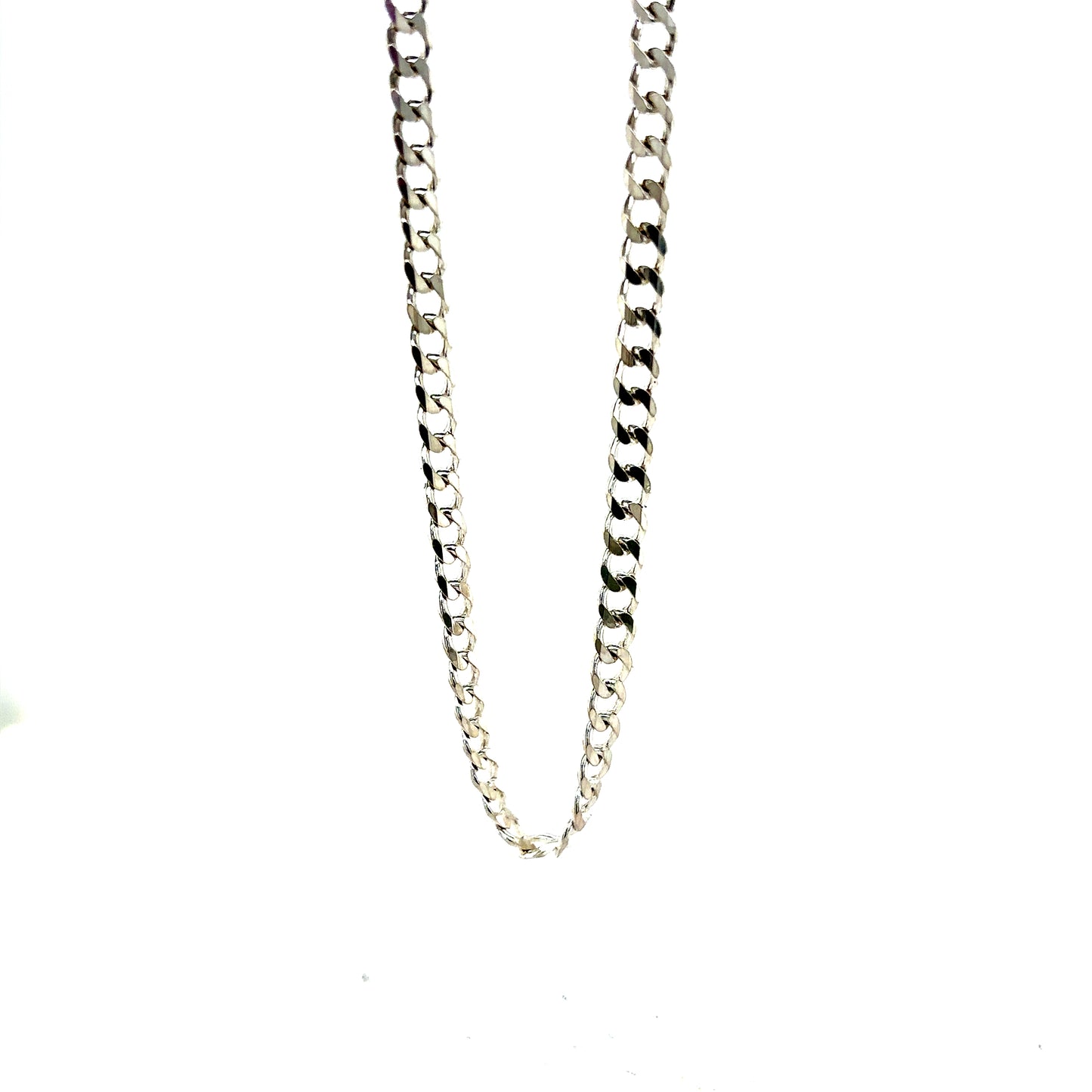 925 S.S. Flat Cuban Chain- 5mm