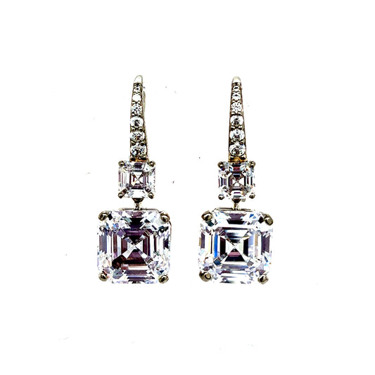 925 S.S. Swarovski Crystal Dangle Earrings