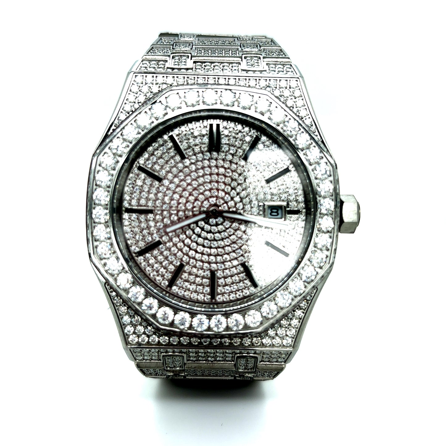 Stainless Steel VVS Moissanite Watch