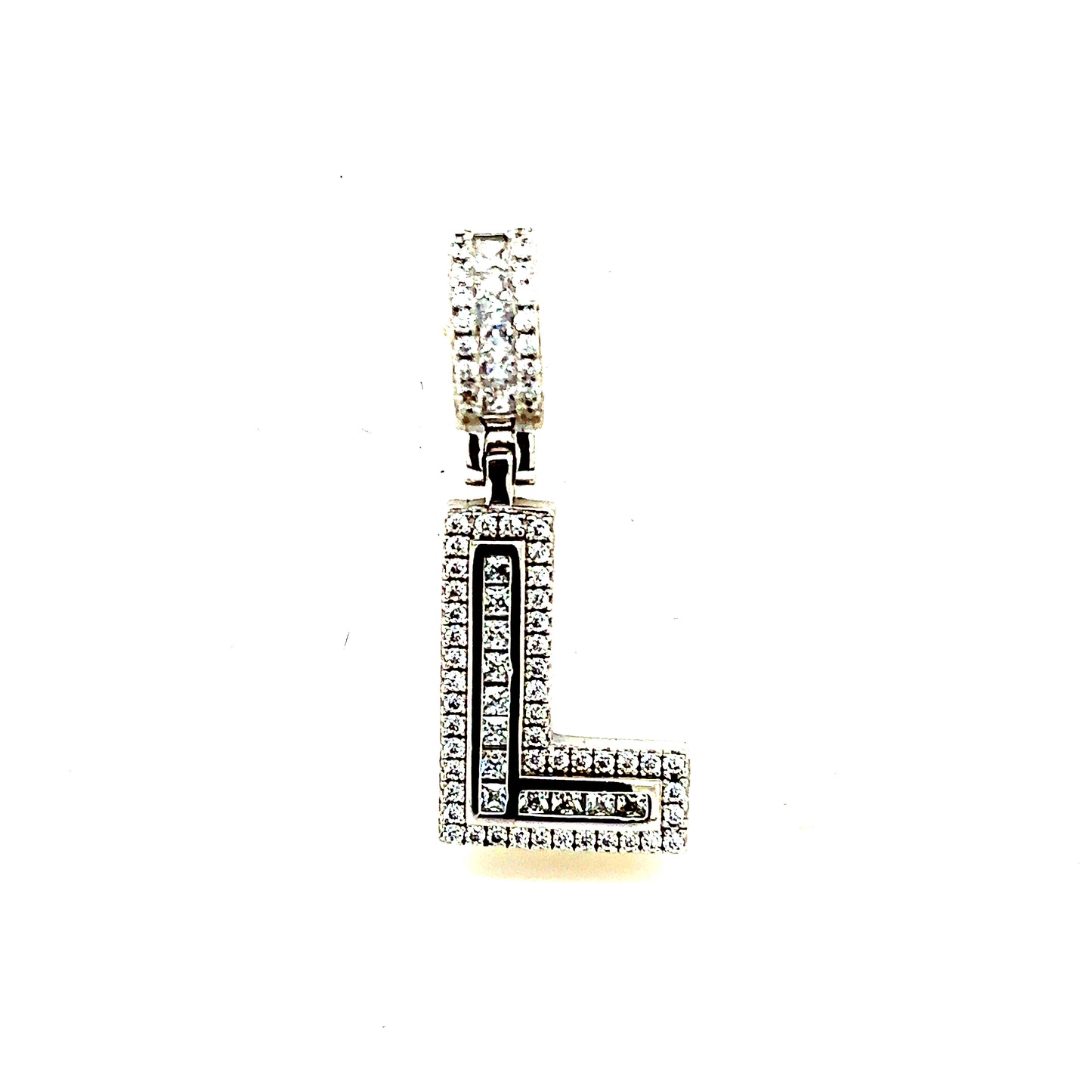925 S.S. CZ Stone Letter L Pendant