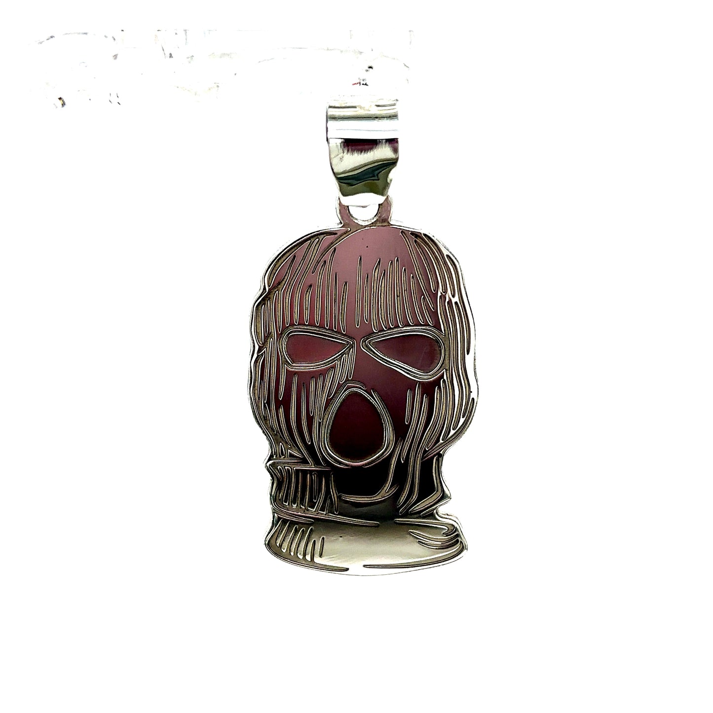 925 Sterling Silver Ski Mask Pendant