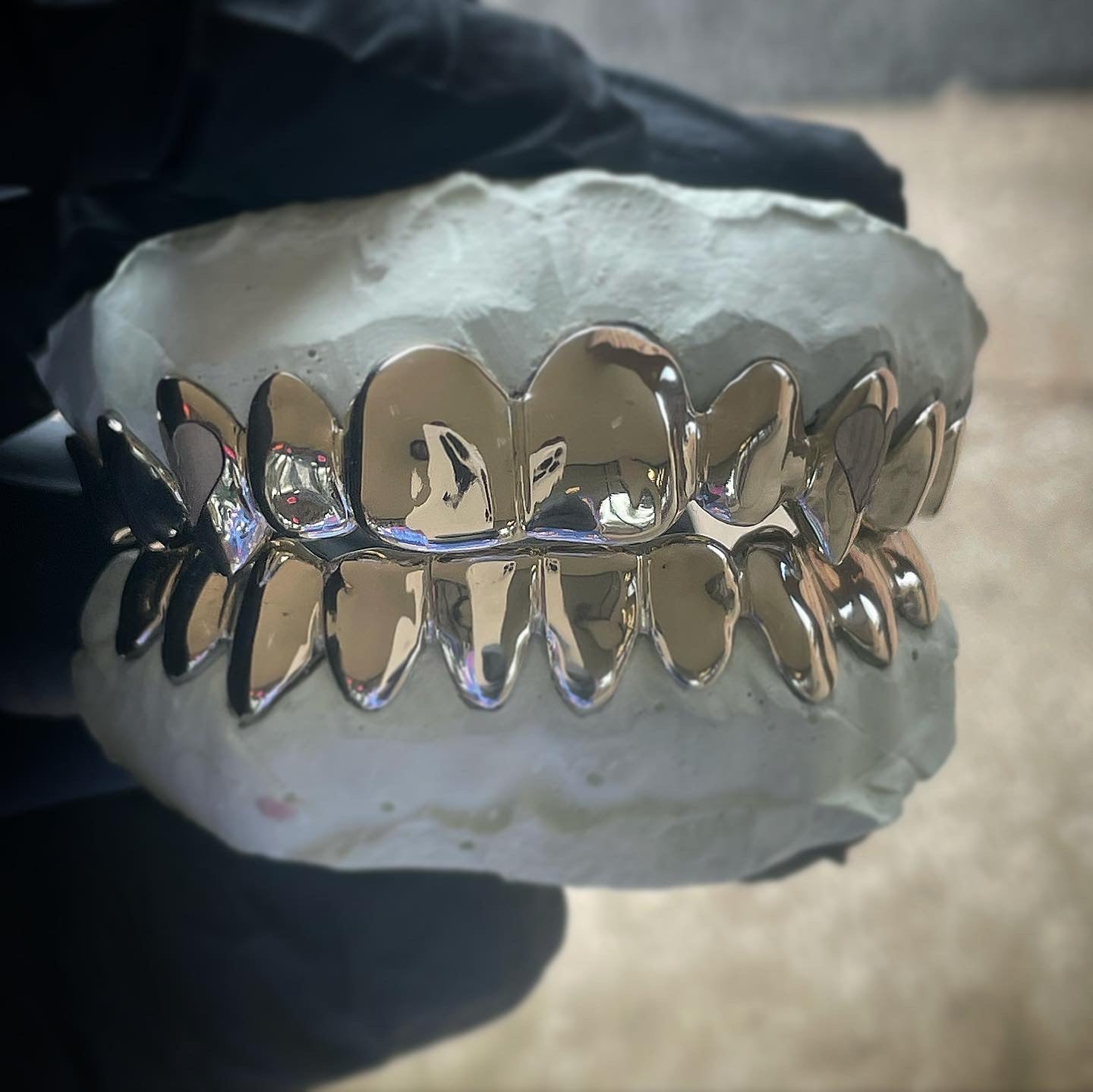 White Gold Grillz