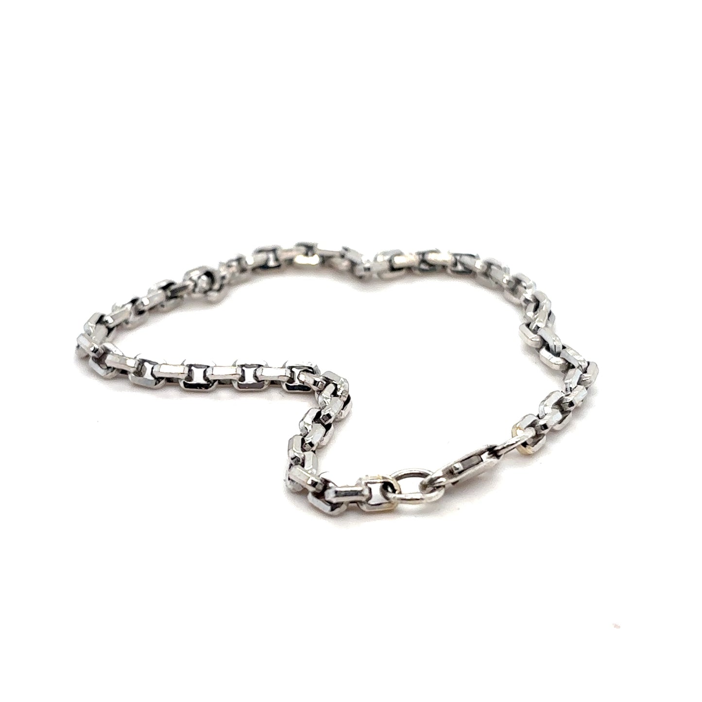 14k White Gold Hermes Bracelet