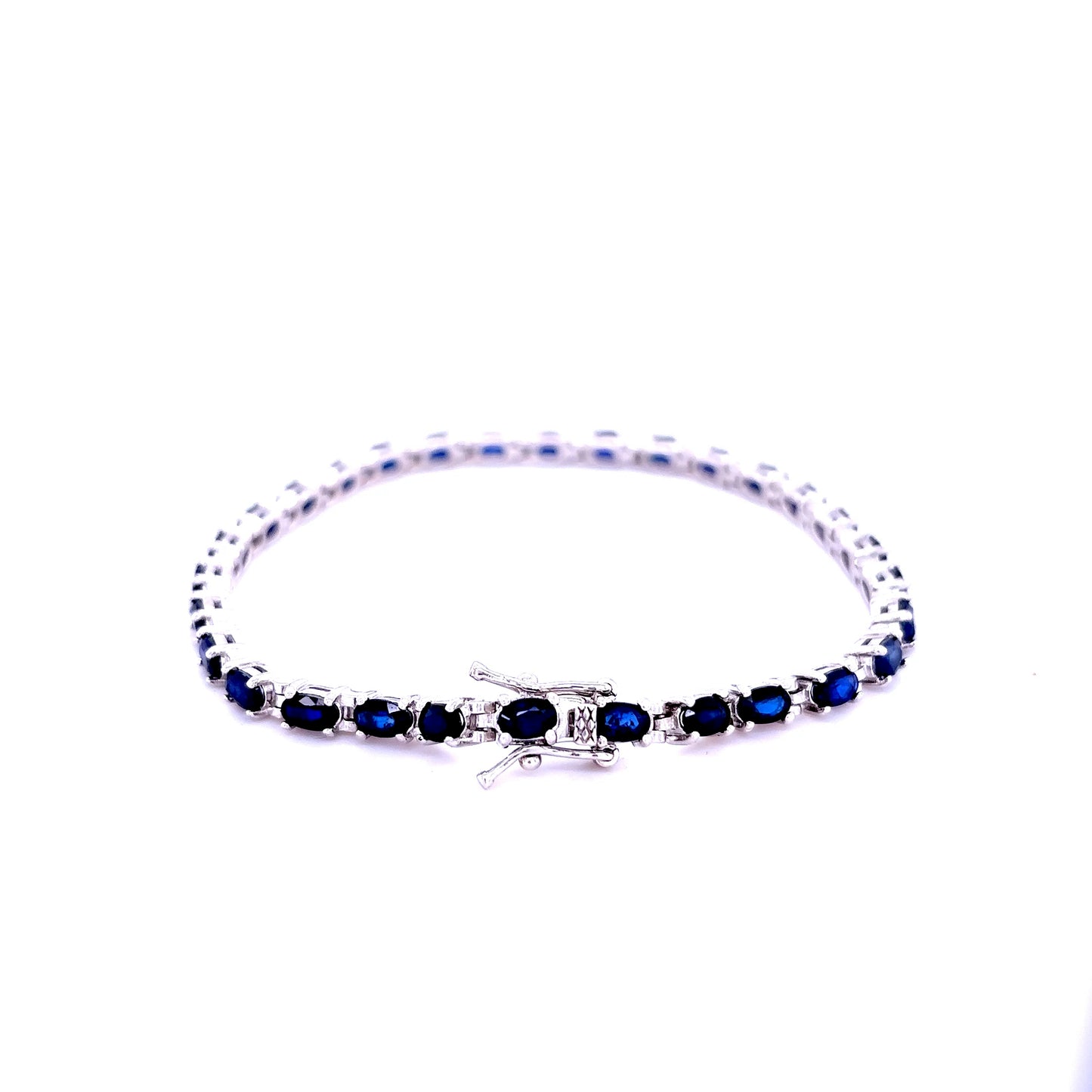 925 S.S. Sapphire Tennis Bracelet
