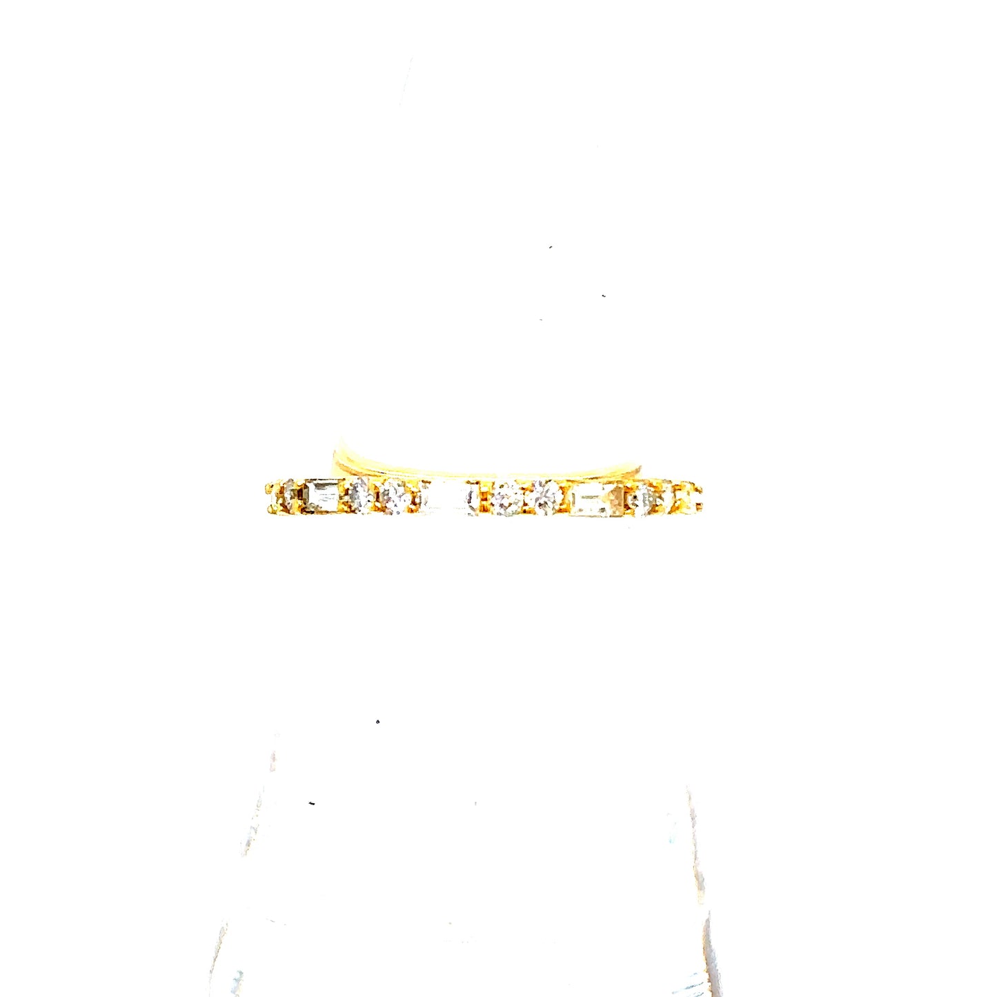 14k Gold Baguette Diamond Band