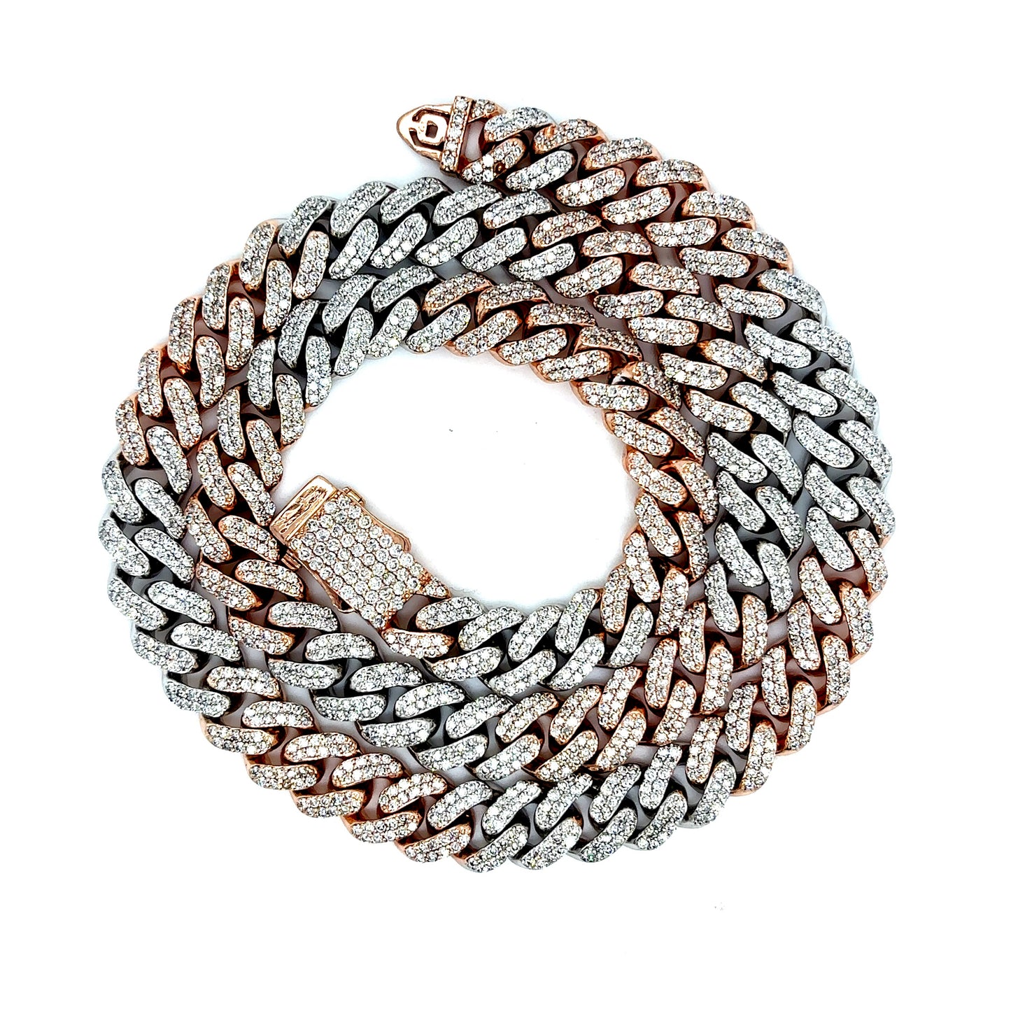 10k 2-Tone Diamond Cuban Chain