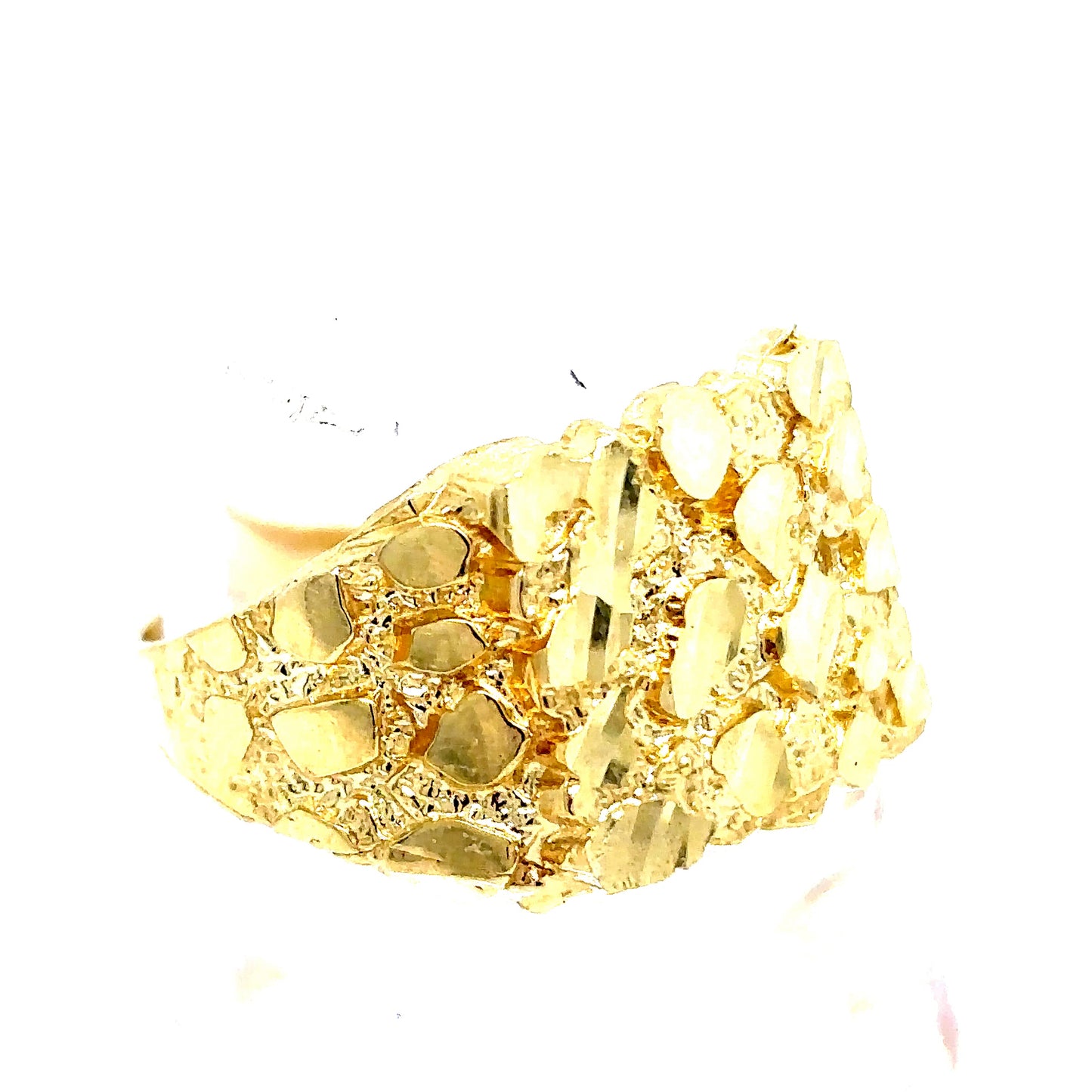 10k Yellow Gold Nugget Ring