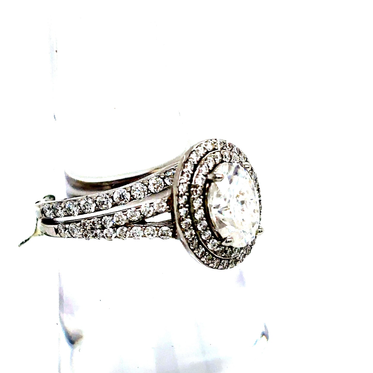 925 S.S. VVS Moissanite Wedding Engagement Ring Set