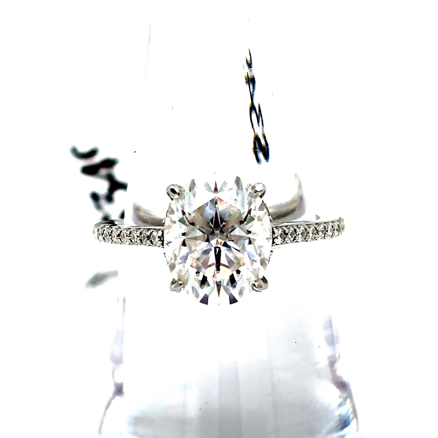 925 S.S. VVS Moissanite Engagement Ring