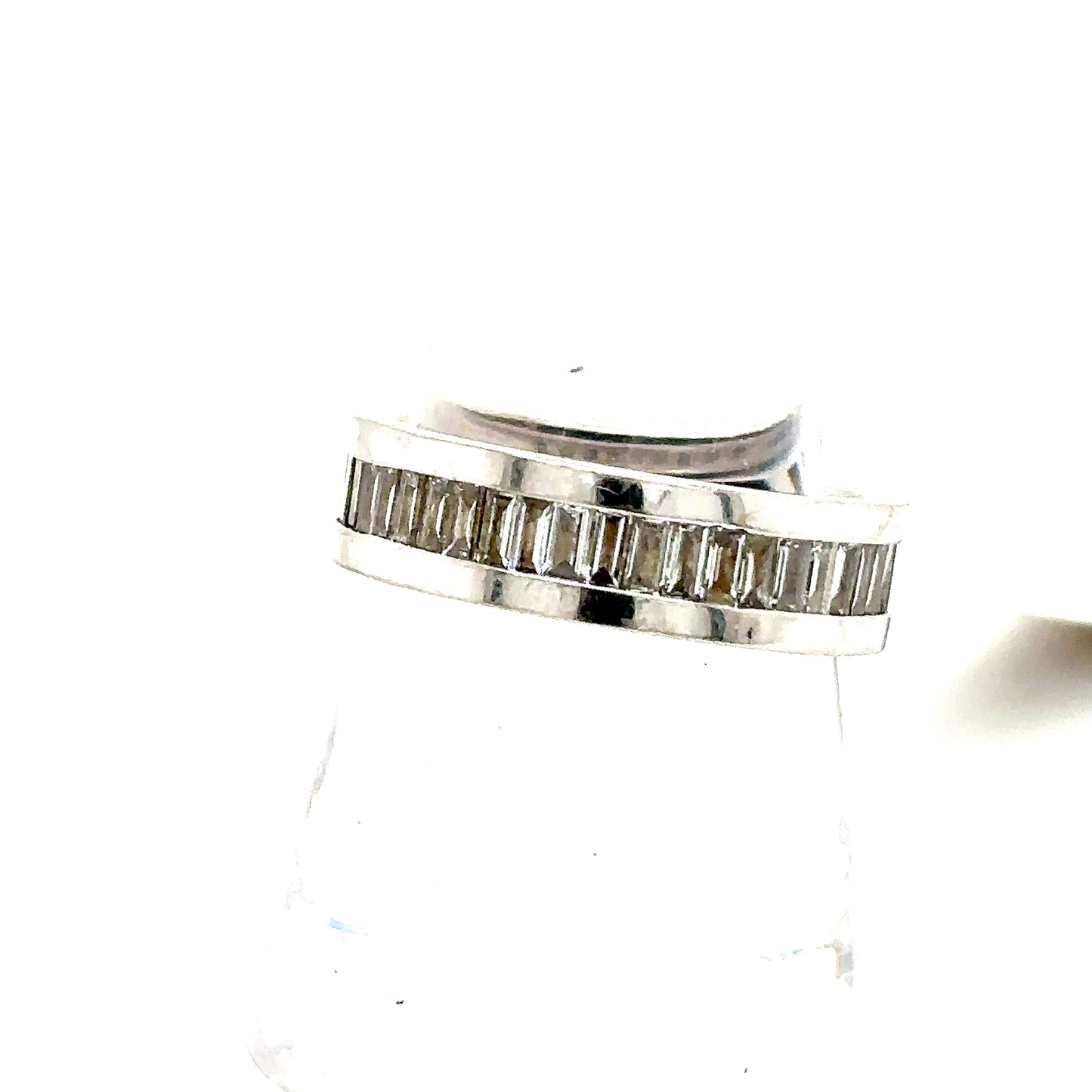 14k White Gold Lab Diamond Eternity Ring