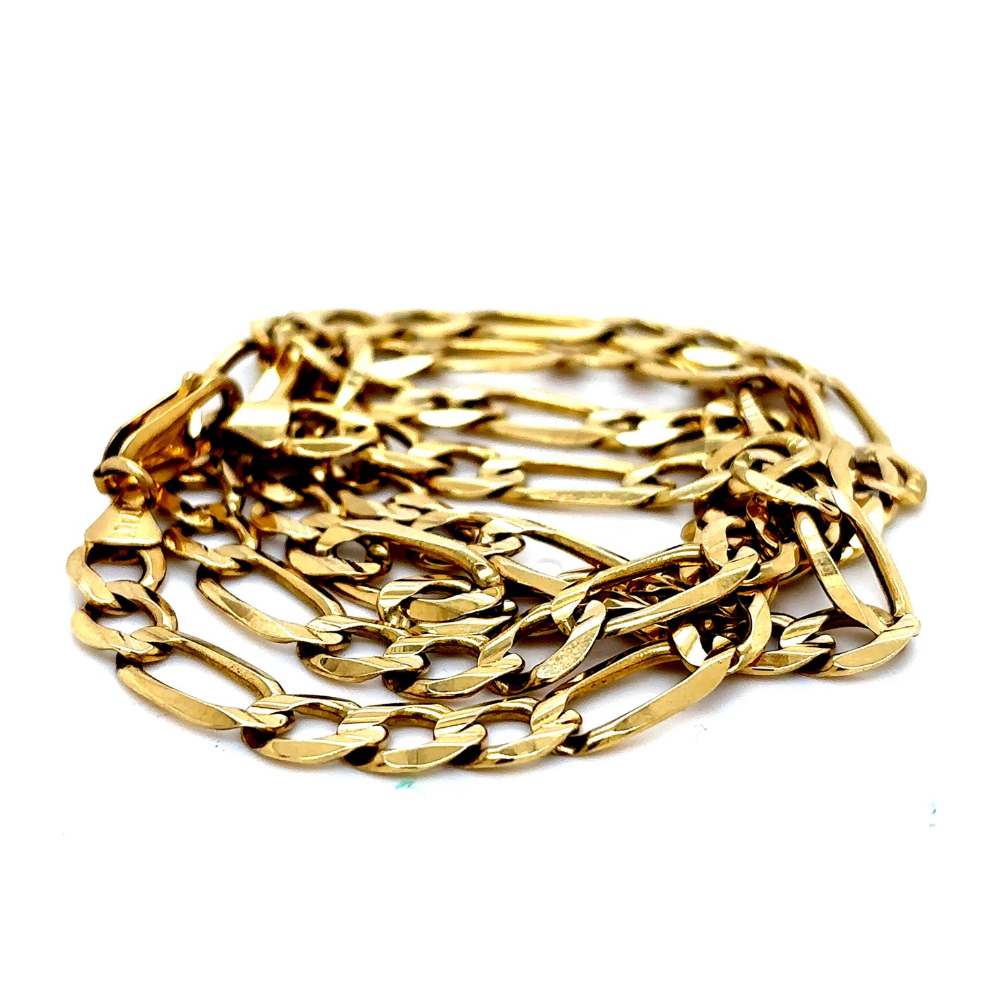 10k Yellow Gold Figaro Chain