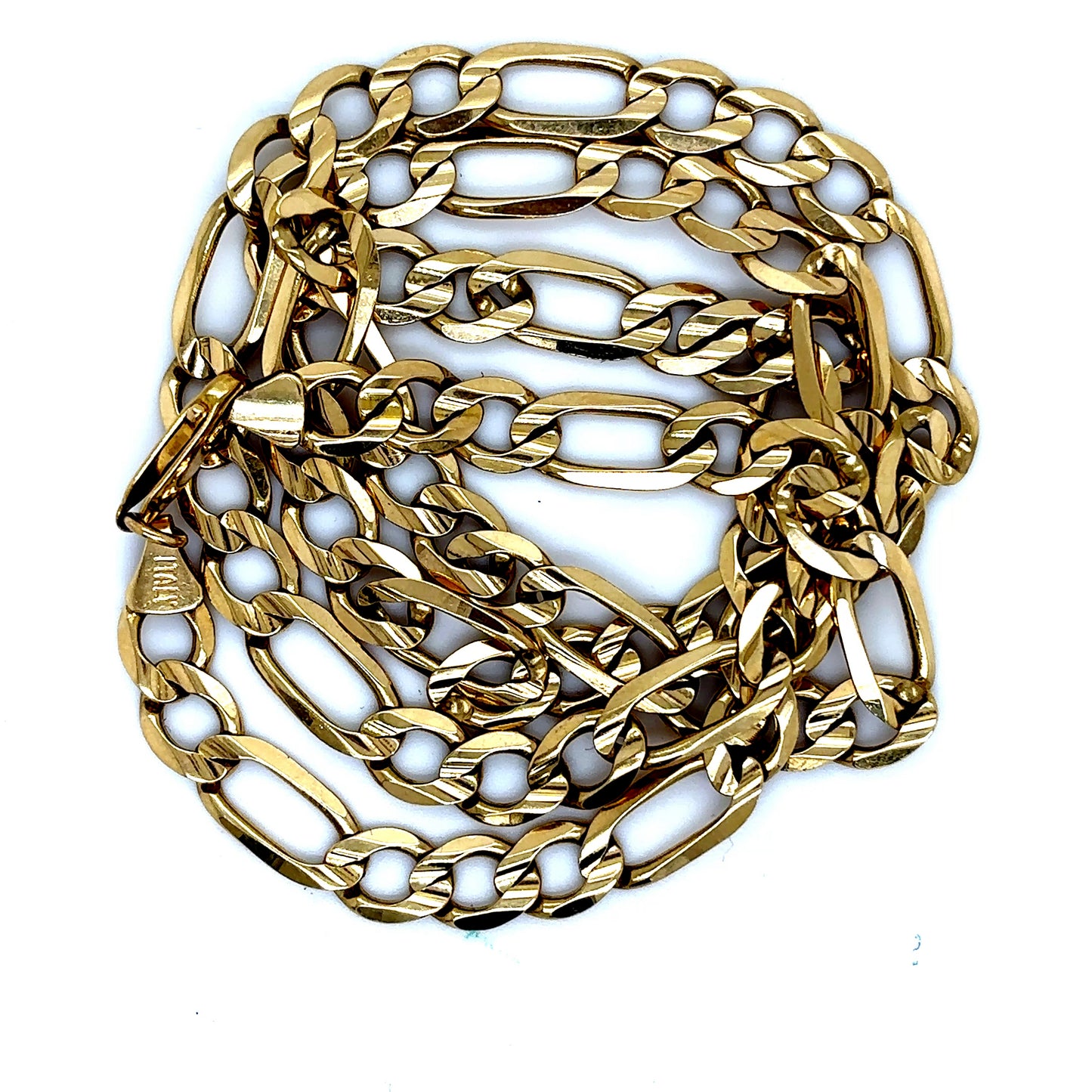 10k Yellow Gold Figaro Chain