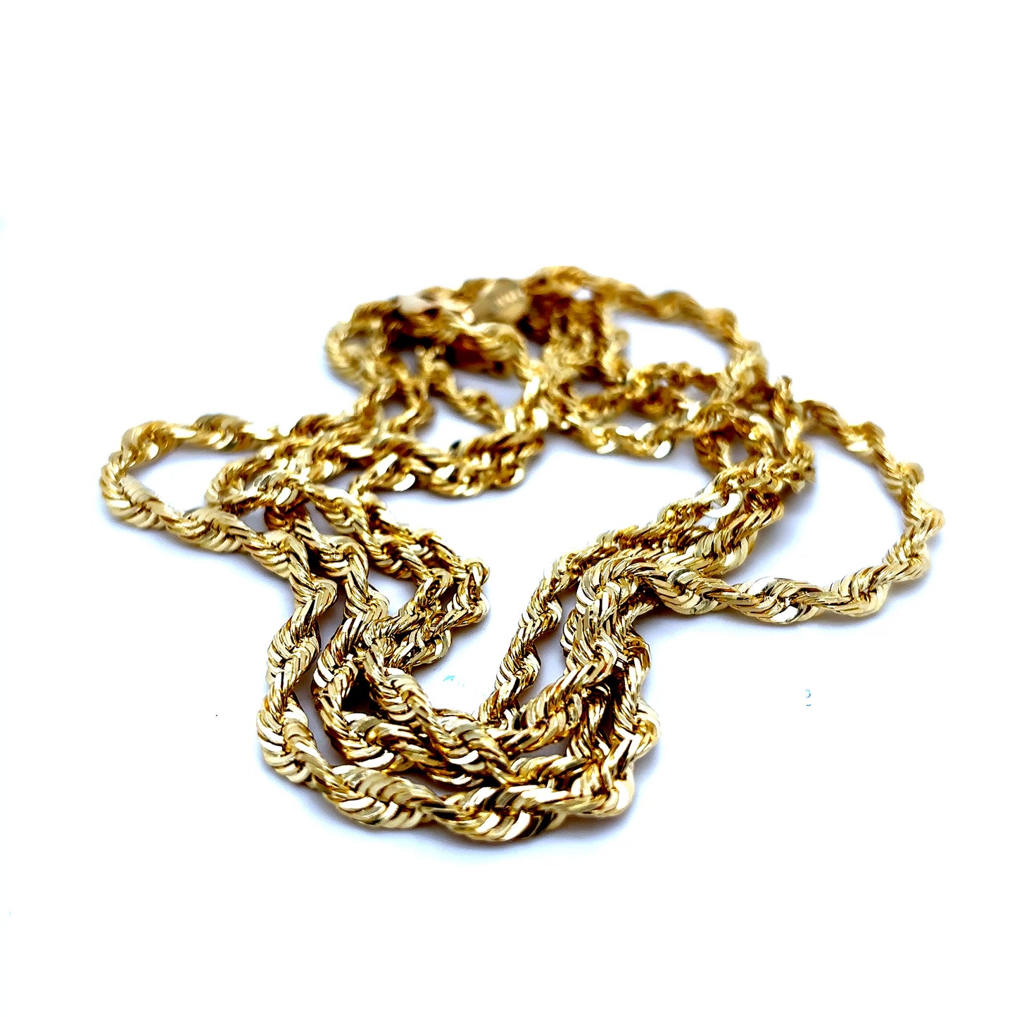 14k Yellow Gold Solid Rope Chains