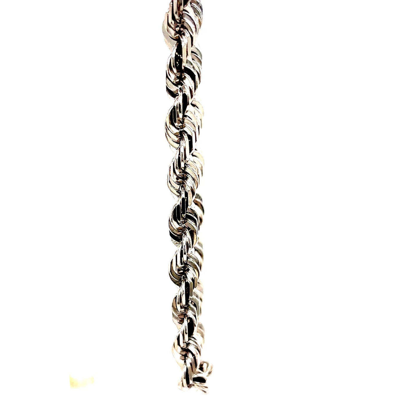 14k White Gold Rope Bracelet