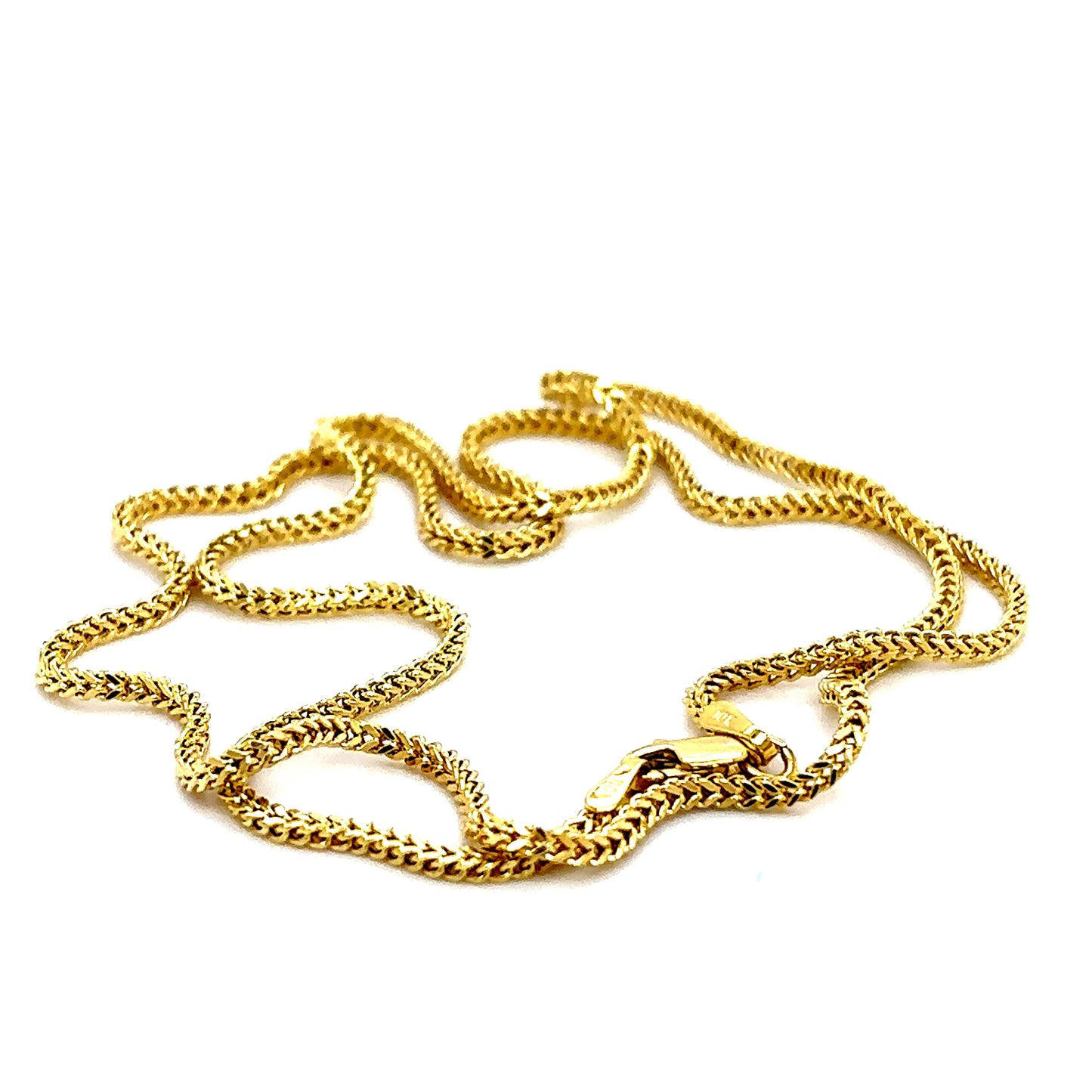 10k Yellow Gold Micro Franco Chain