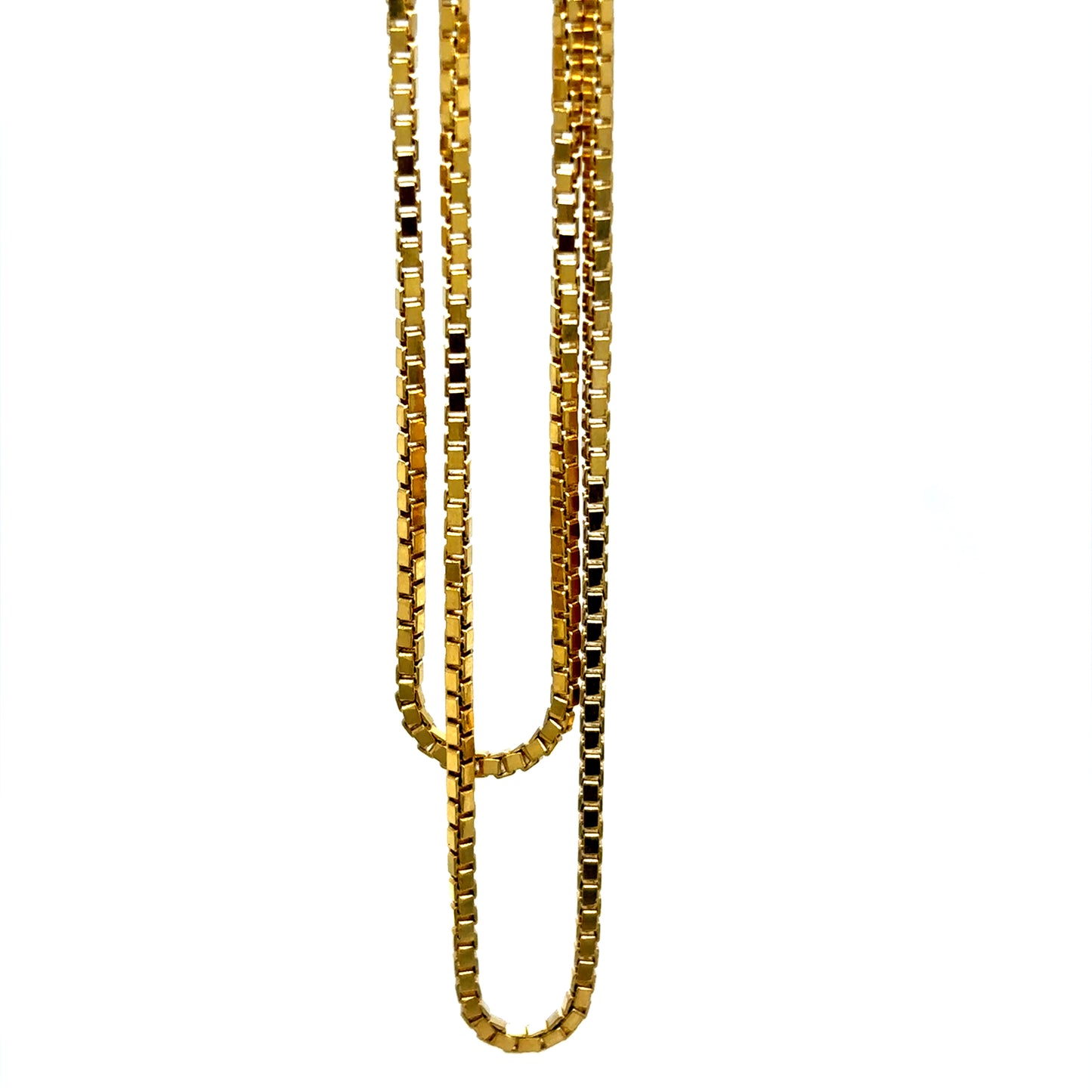 14k Yellow Gold Micro Box Chain