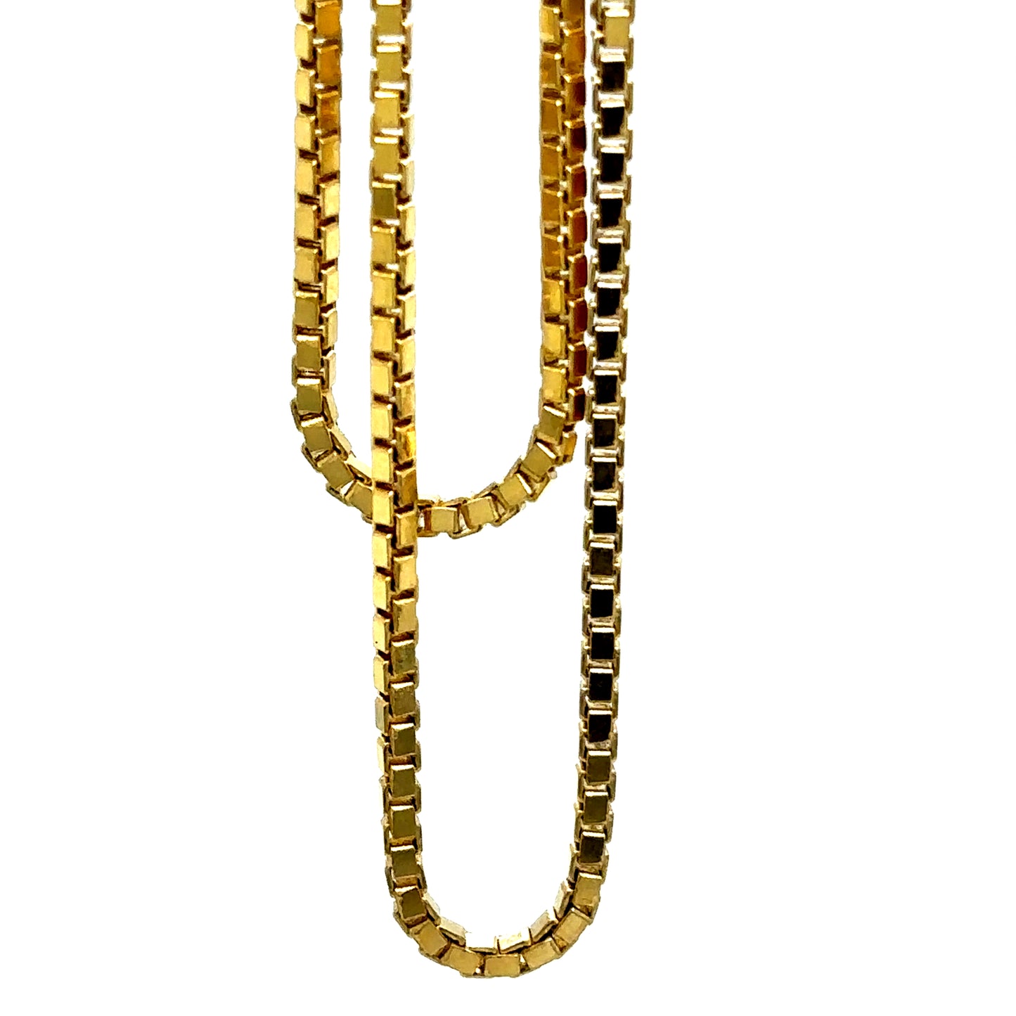 14k Yellow Gold Micro Box Chain