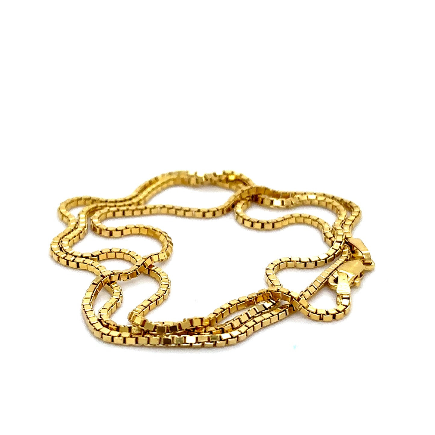 14k Yellow Gold Micro Box Chain