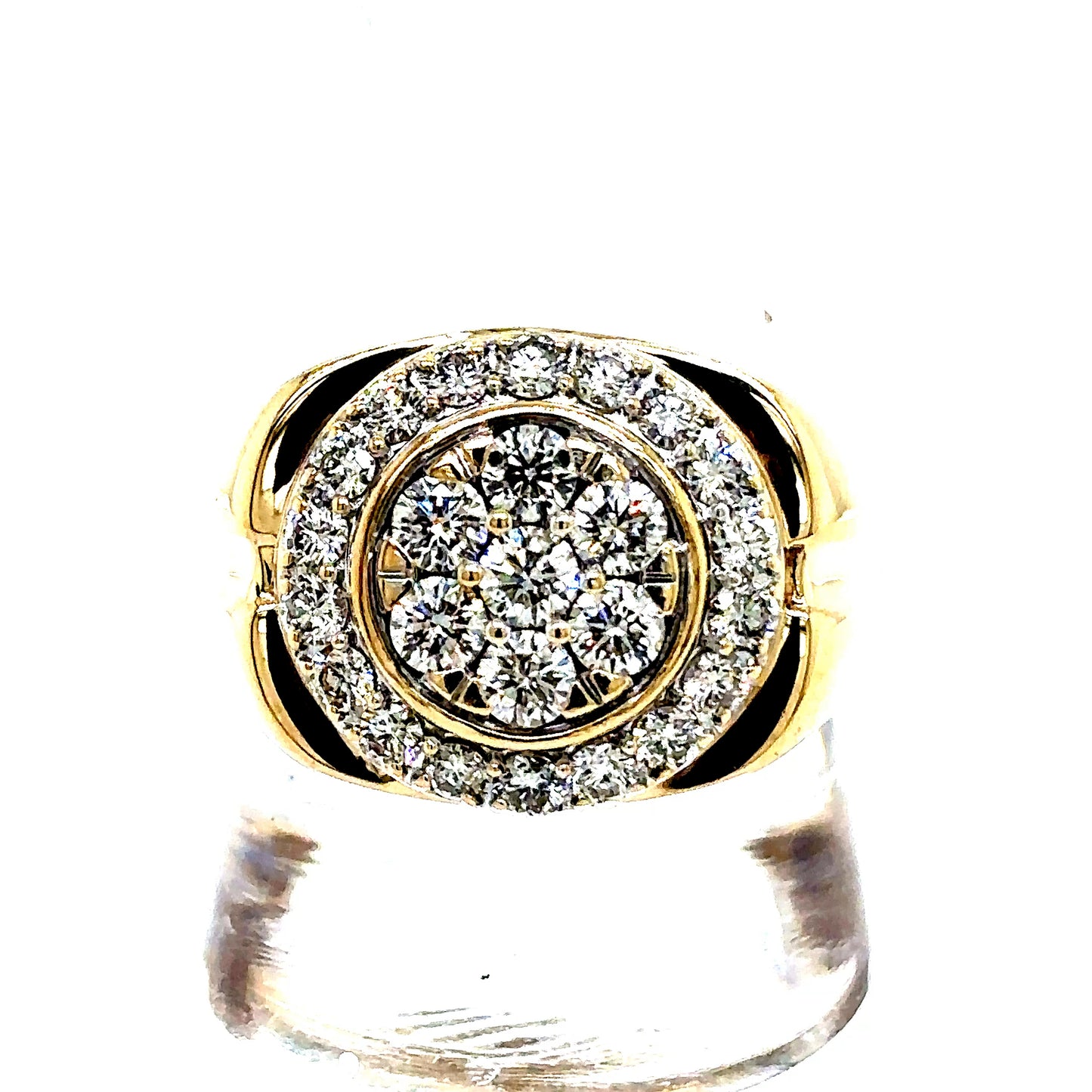 10k Yellow Gold VS Diamond Watch Style Ring