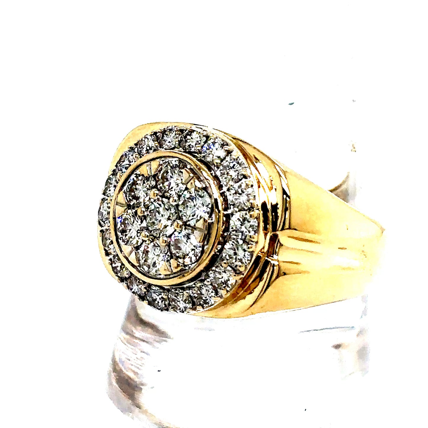 10k Yellow Gold VS Diamond Watch Style Ring