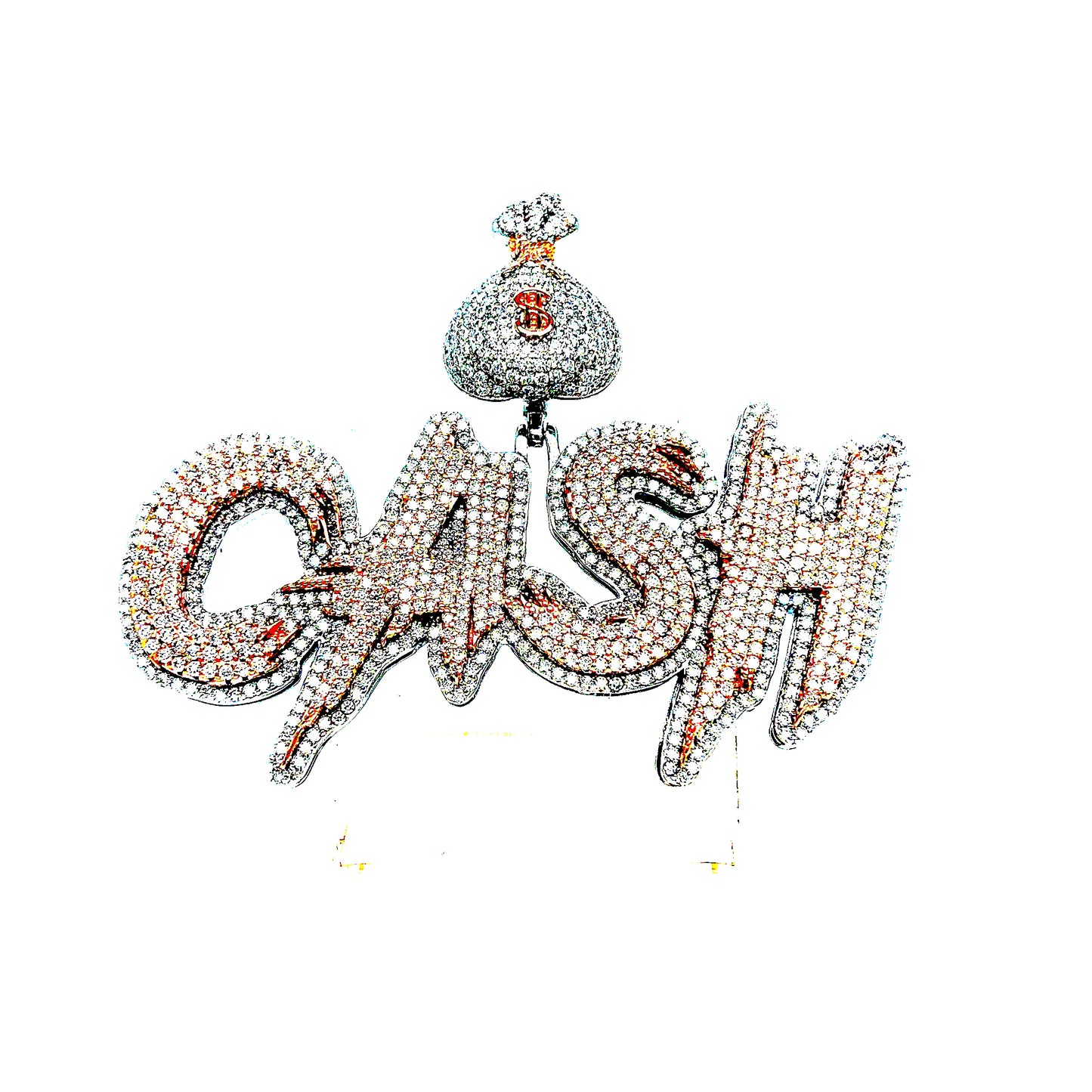 925 S.S. VVS Moissanite CASH Pendant