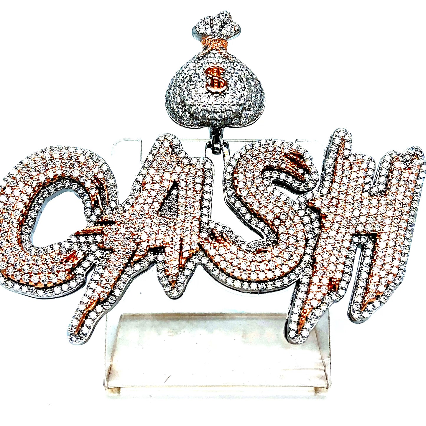 925 S.S. VVS Moissanite CASH Pendant