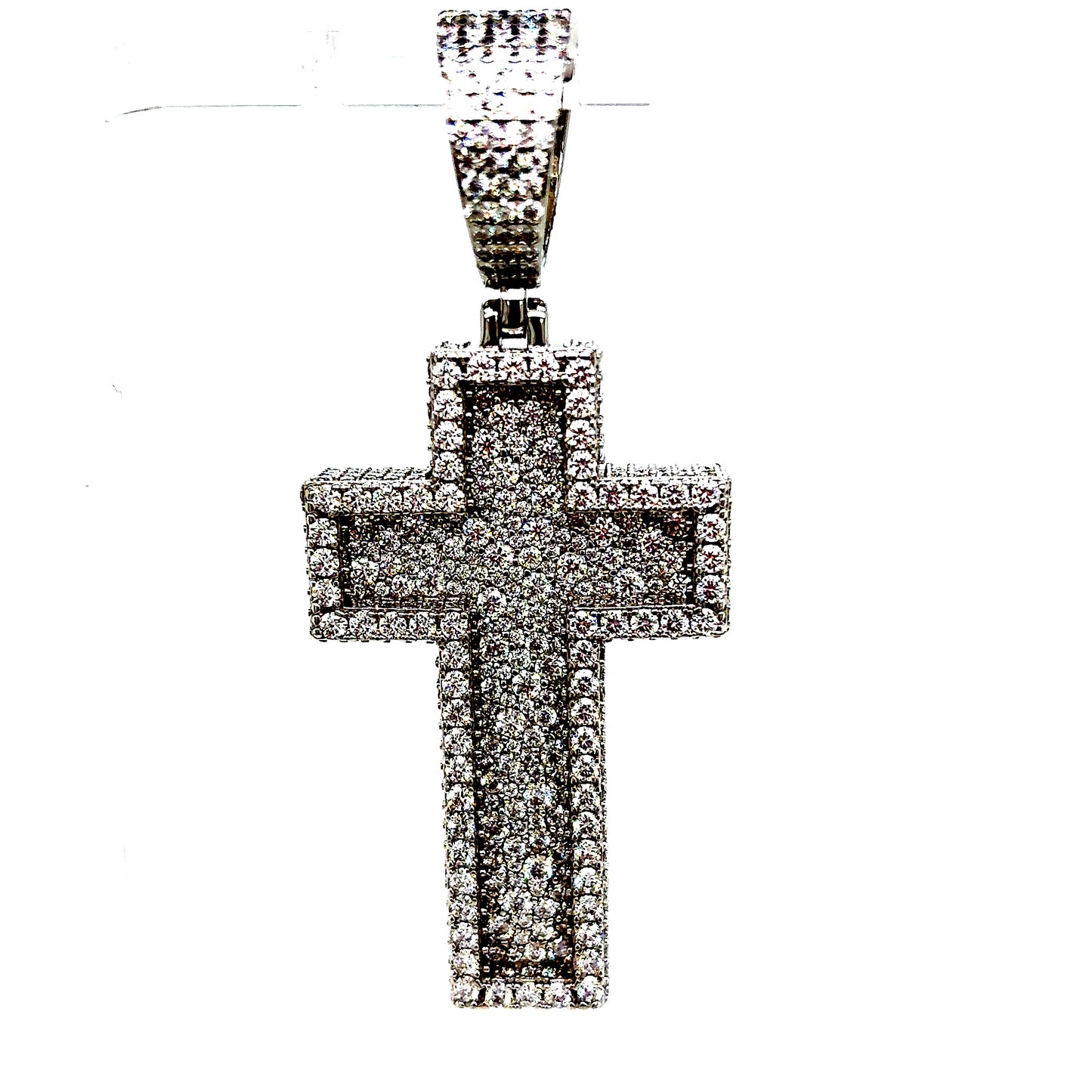 925 S.S. VVS Moissanite Cross Pendant
