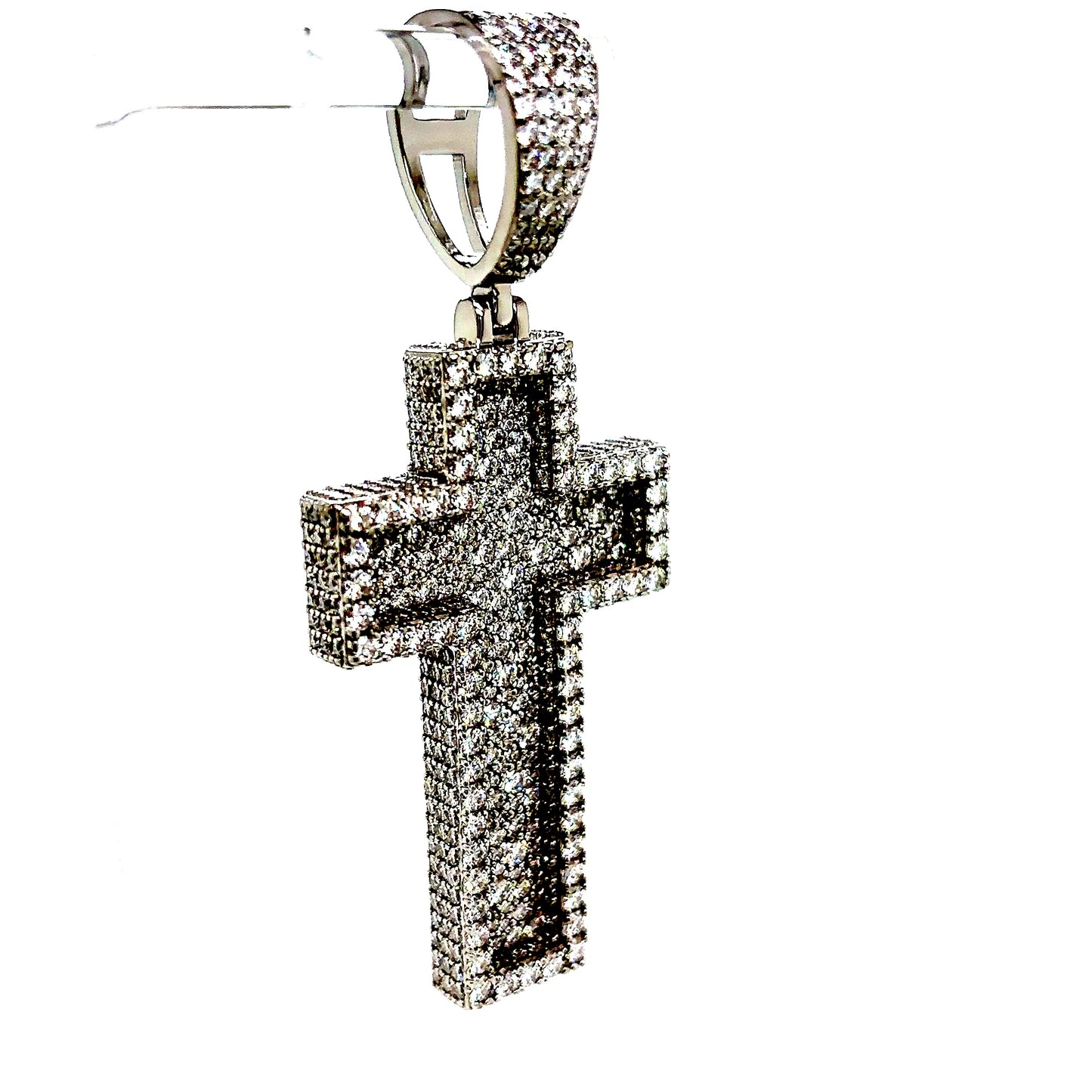 925 S.S. VVS Moissanite Cross Pendant