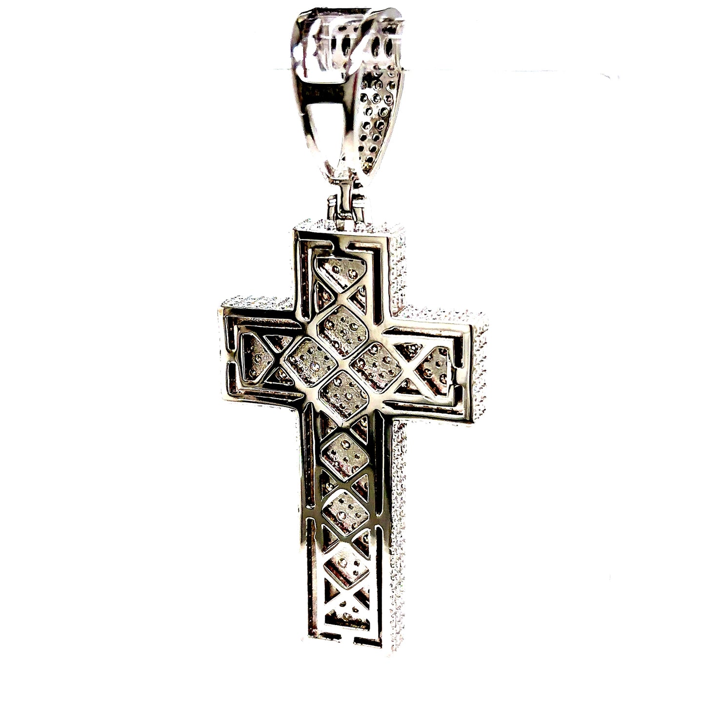 925 S.S. VVS Moissanite Cross Pendant