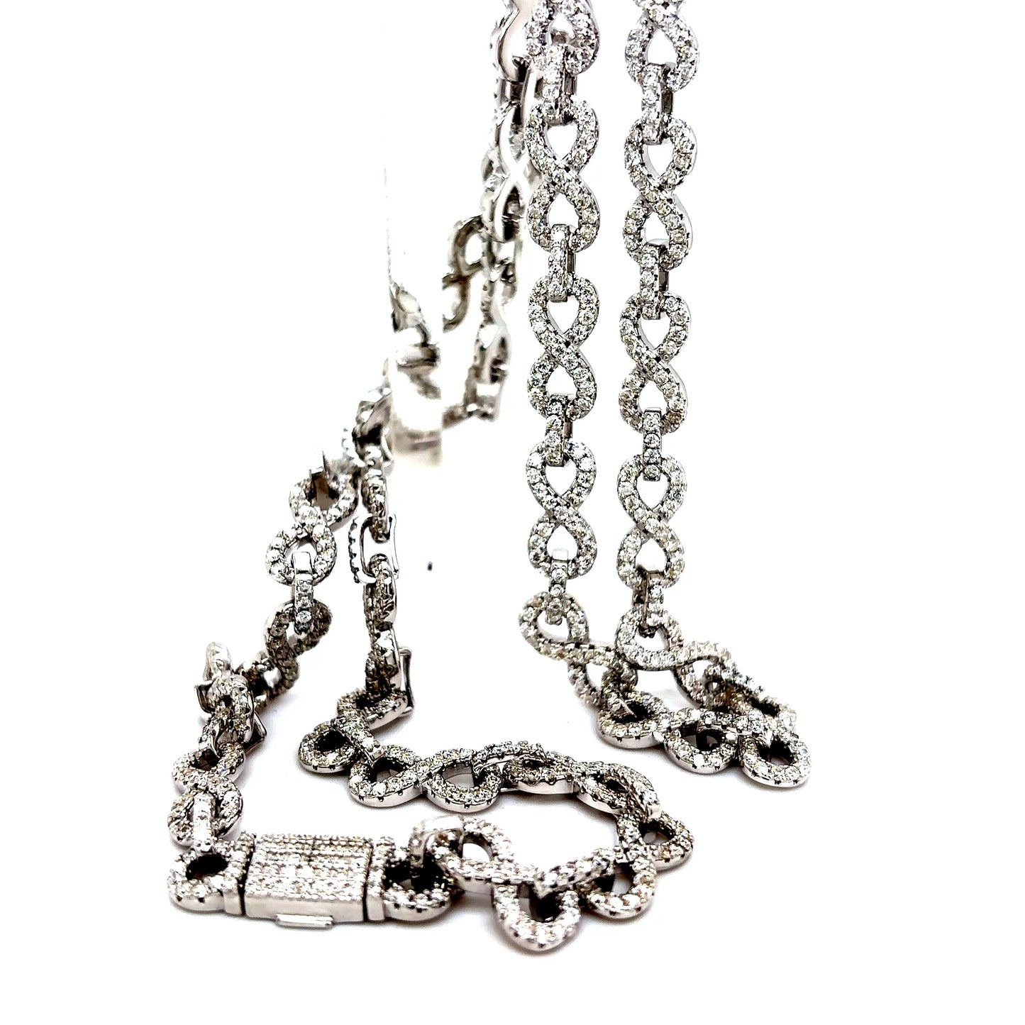 925 S.S. VVS Moissanite Infinity Chain