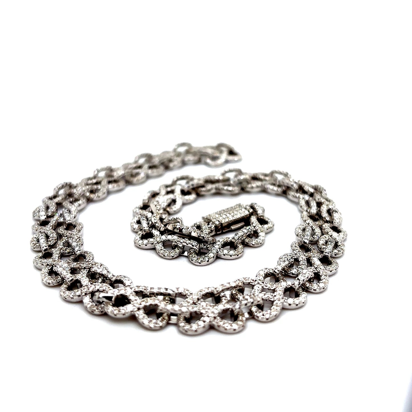 925 S.S. VVS Moissanite Infinity Chain