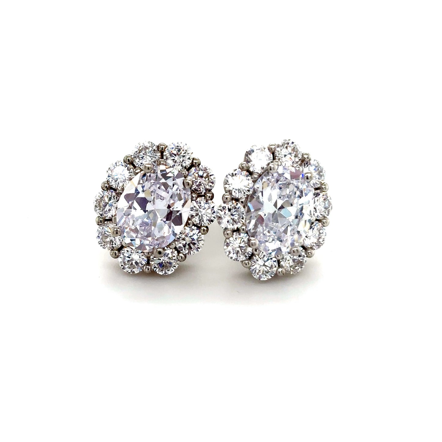 925 S.S. Swarovski Crystal Flower Earrings