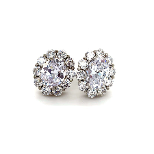 925 S.S. Swarovski Crystal Flower Earrings