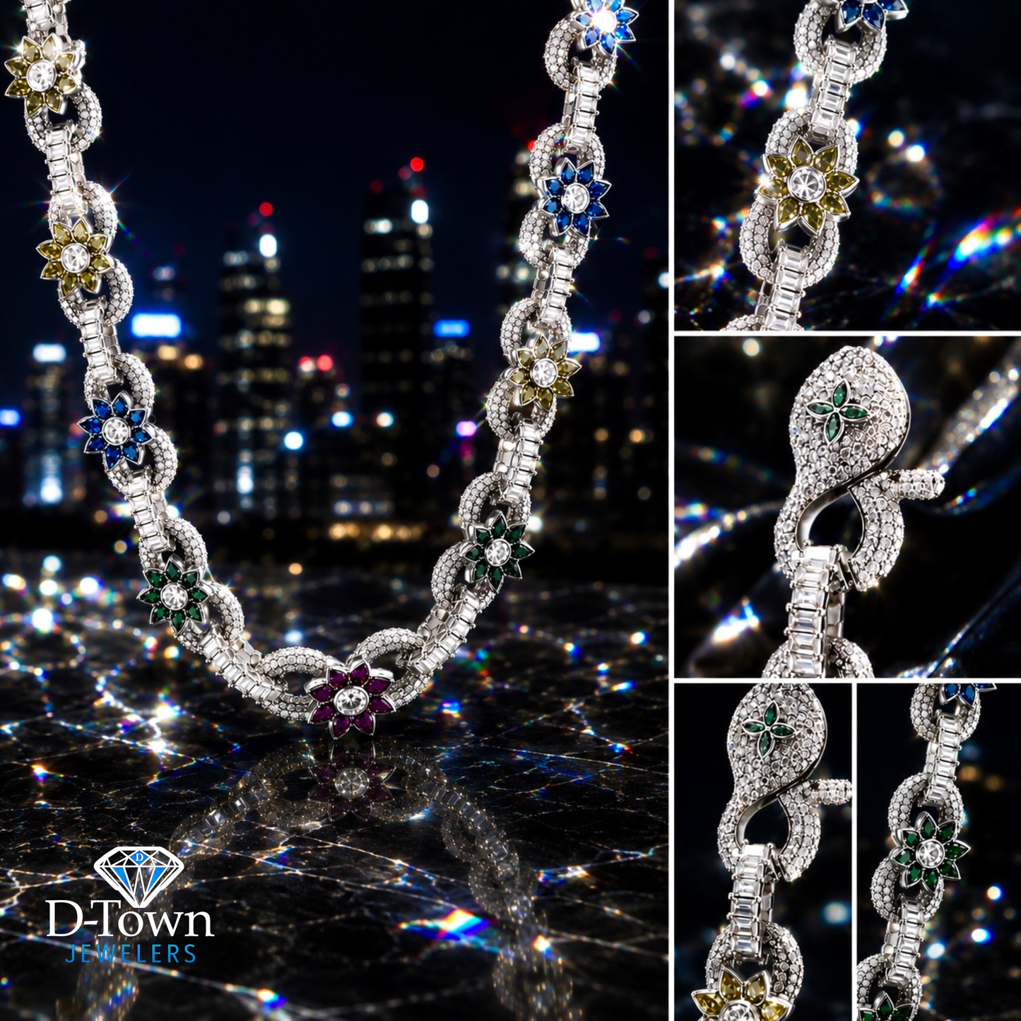925 S.S. VVS Moissanite Infinity Chain