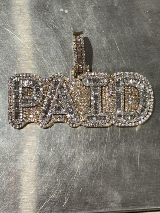 10k Gold Diamond Paid Pendant