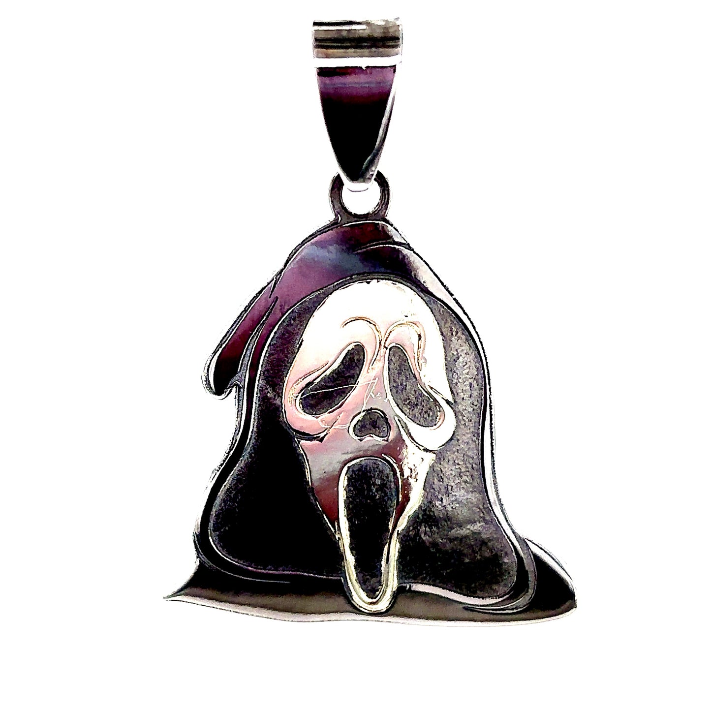 10k Gold 2-Tone Ghostface Pendant