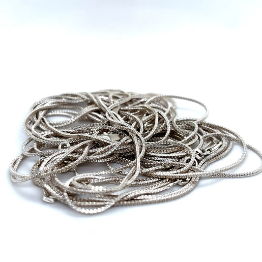 925 S.S. Smooth Square Box Style Chain