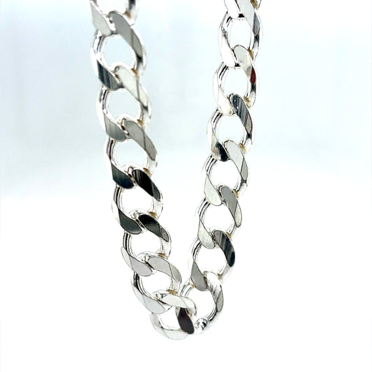 925 S.S. Cuban Link Chain- 9mm