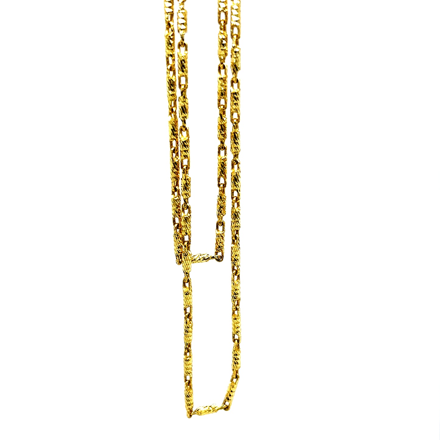 14k Yellow Gold Pasta Chain