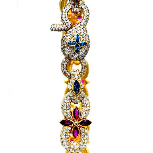 925 S.S. VVS Moissanite Infinity Bracelet