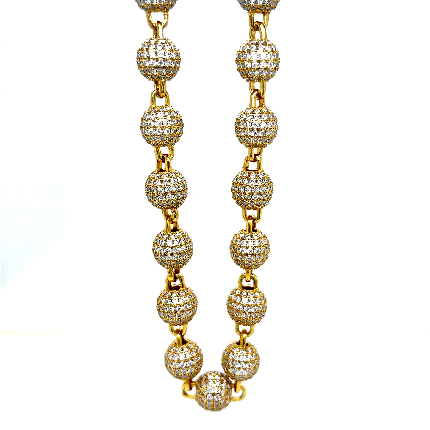 925 S.S. VVS Moissanite Ball Chain