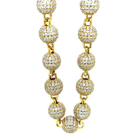 925 S.S. VVS Moissanite Ball Chain