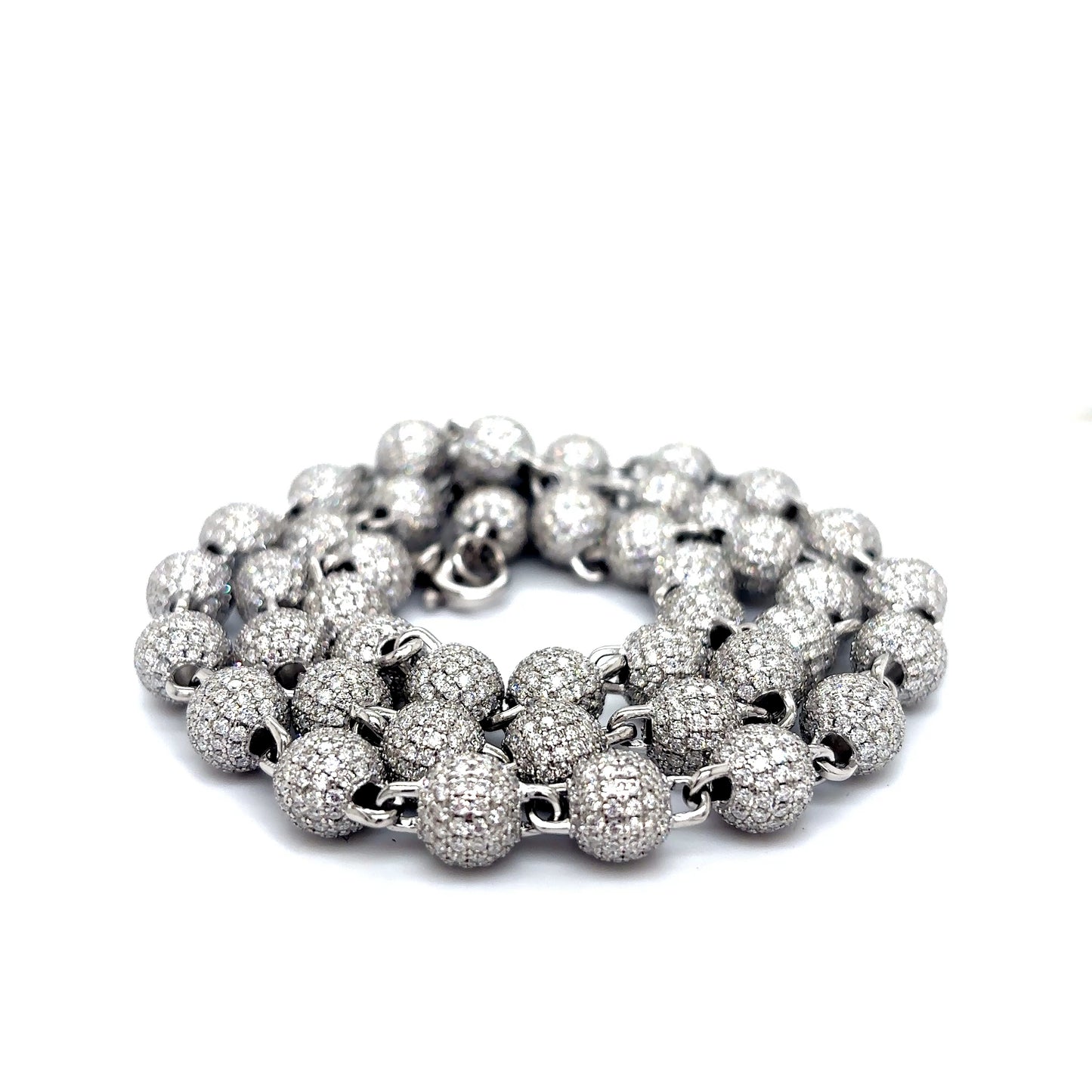 925 S.S. VVS Moissanite Ball Chain