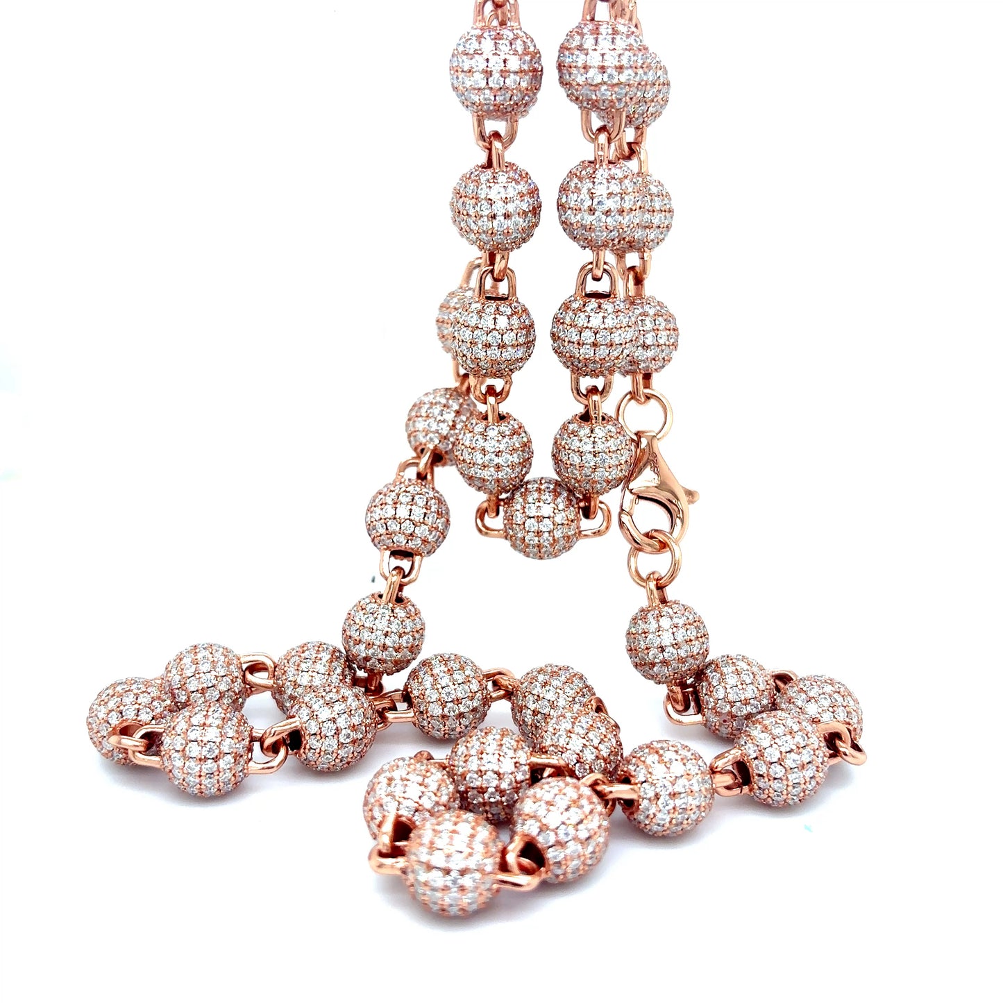 925 S.S. VVS Moissanite Ball Chain