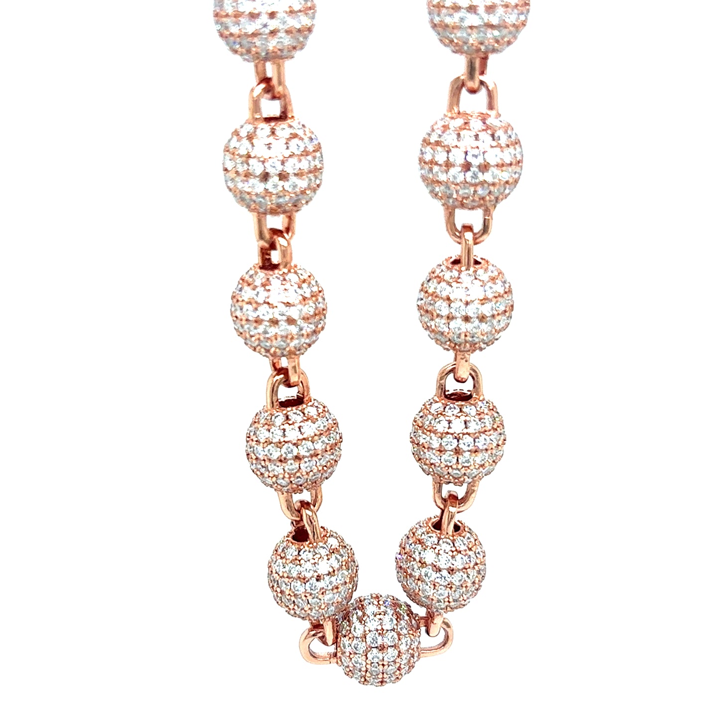 925 S.S. VVS Moissanite Ball Chain