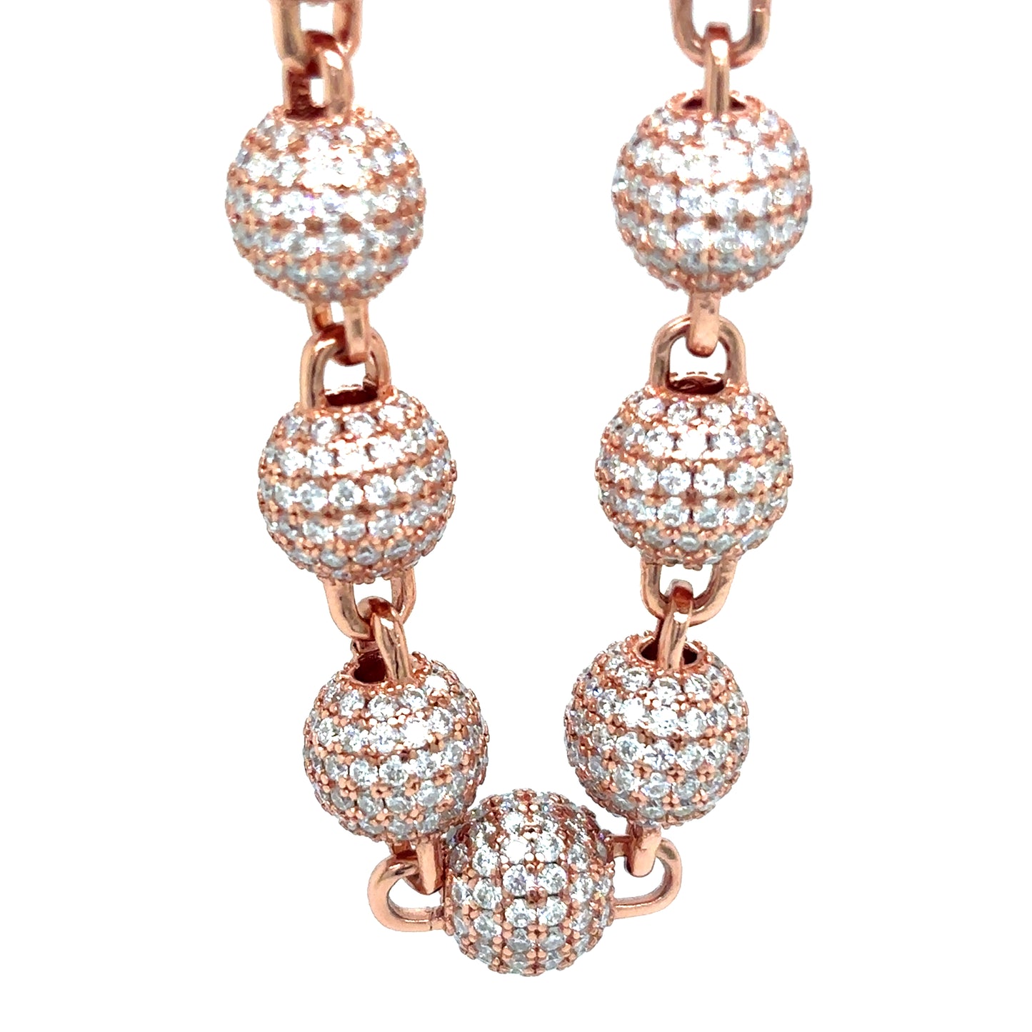 925 S.S. VVS Moissanite Ball Chain