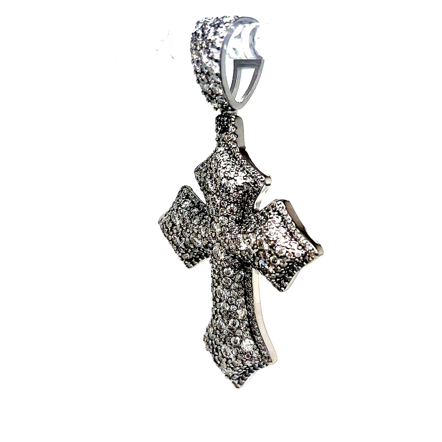 925 S.S. VVS Moissanite Cross Pendant