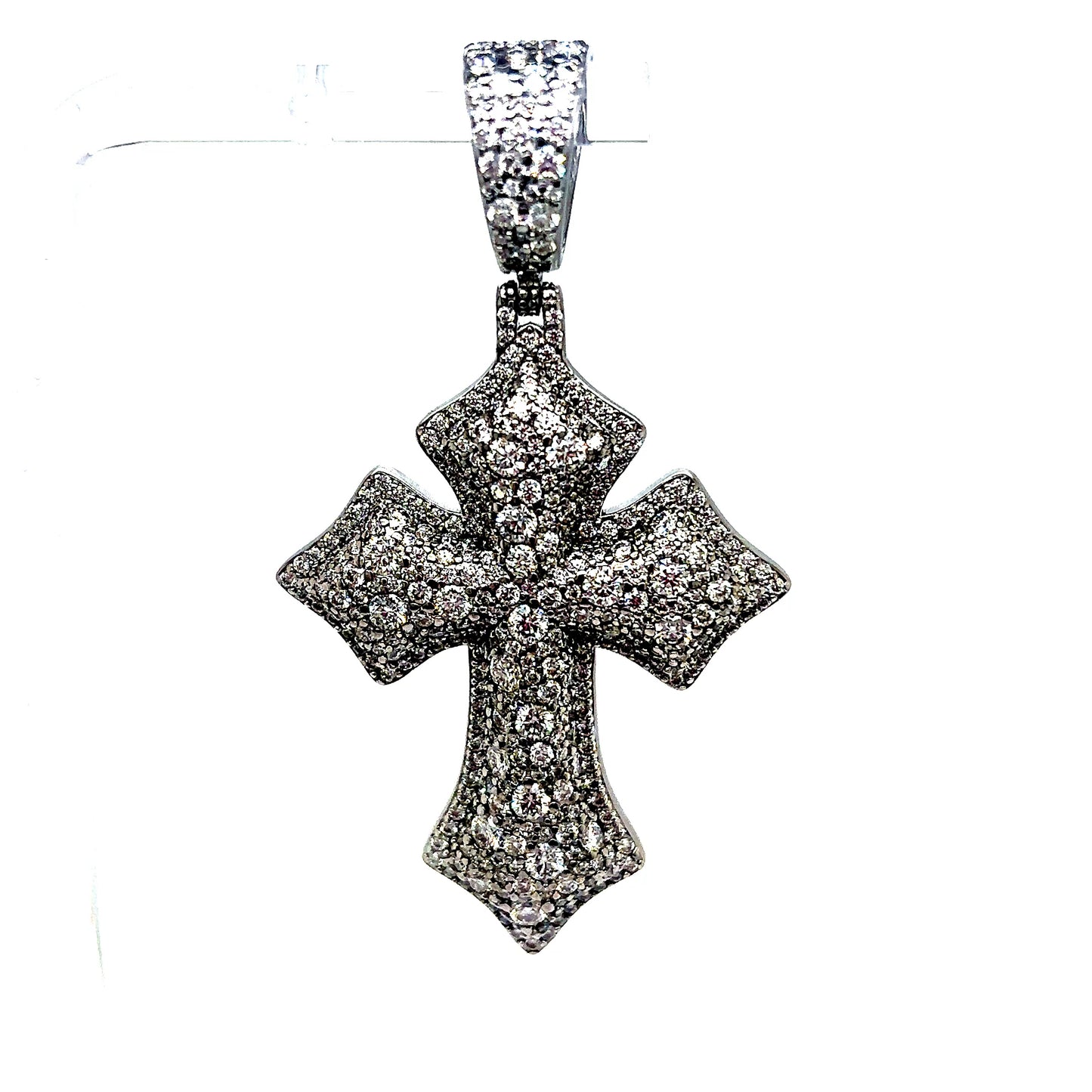 925 S.S. VVS Moissanite Cross Pendant