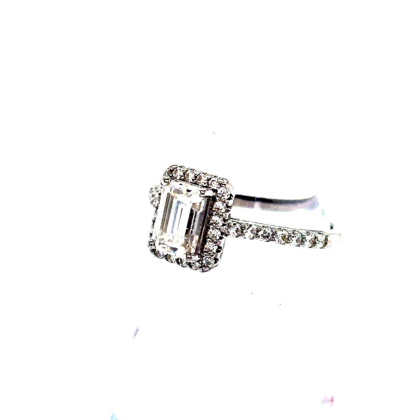 925 S.S. VVS Moissanite Engagement Ring