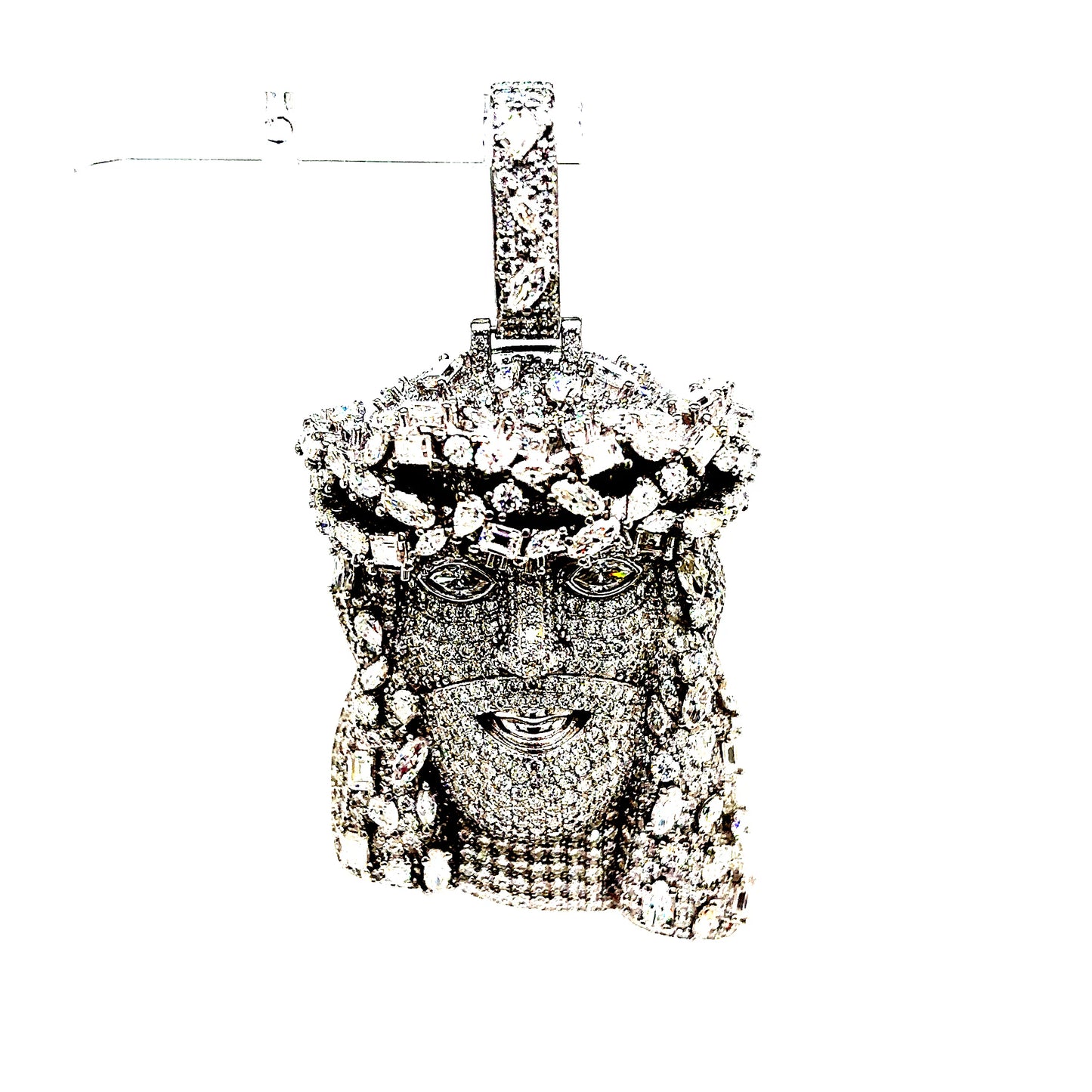 925 S.S. VVS Moissanite Jesus Pendant